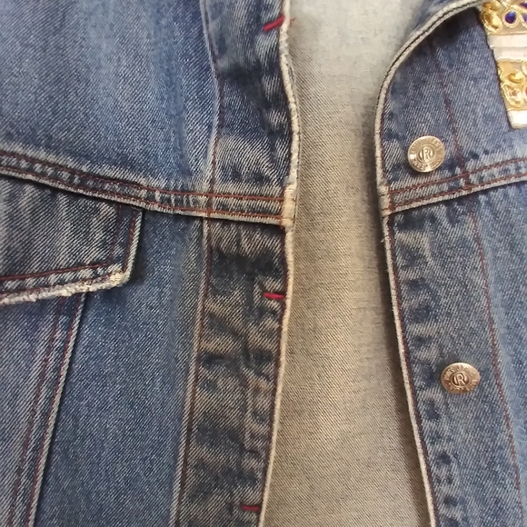 Vintage 3/4 Length Sleeve Jean Jacket by Roots - Picture 4 of 12